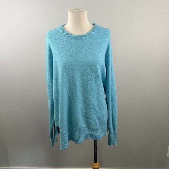 NWT TREASURE + BOND Blue Crew Neck‎ Sweater (L) - Picture 2 of 8